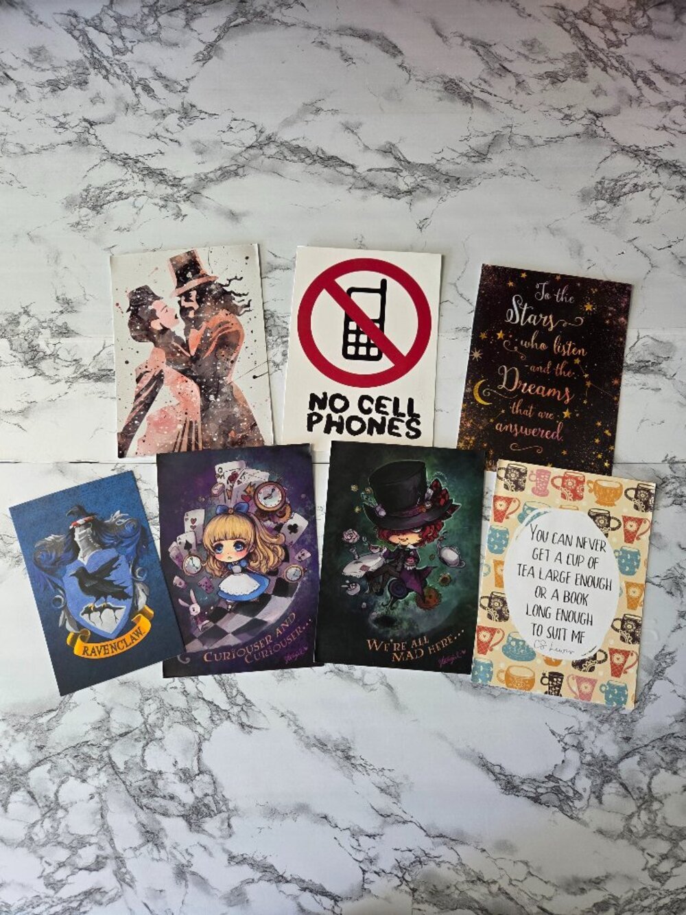 Mixed Art Print Lot Harry Potter Luke's Diner CS Lewis ACOMAF Mass